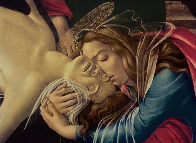 Die Beweinung Christi, ca. 1490 (Detail) von Sandro Botticelli